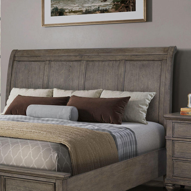Liberty Furniture Twin Lakes - Queen Sleigh Headboard - Gray