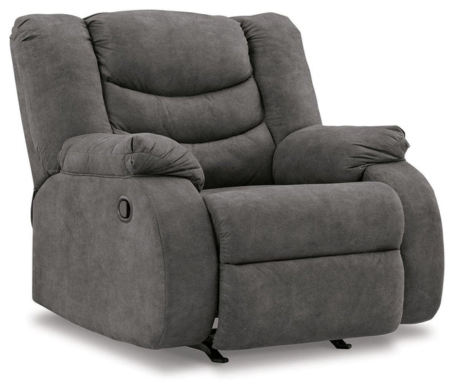 Ashley Partymate Rocker Recliner - Slate