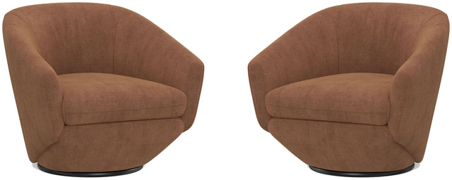 Parker House The Twist - Swivel Chair (Set of 2) - Elise Rust