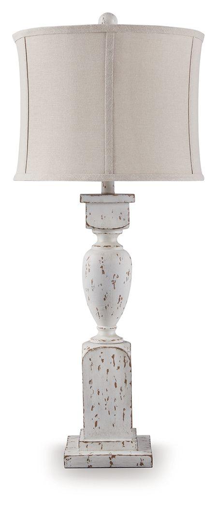 Ashley Madsbrook Poly Table Lamp (1/CN) - Antique White