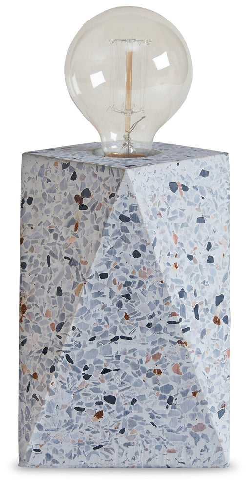 Ashley Maywick Concrete Table Lamp (1/CN) - White