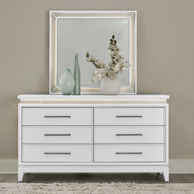 Liberty Furniture Reflections - Dresser & Mirror - White
