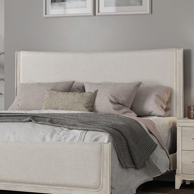 Liberty Furniture New Haven - Queen Upholstered Panel Headboard - White