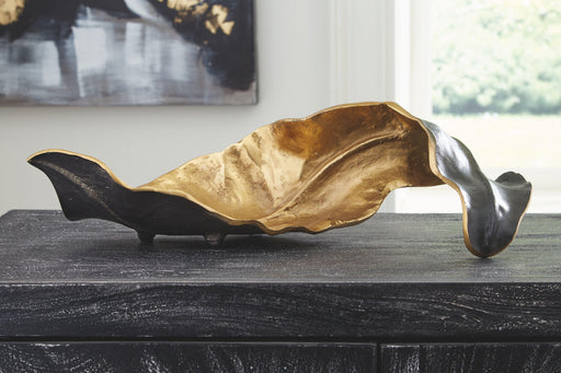Ashley Melinda Sculpture - Black/Gold Finish