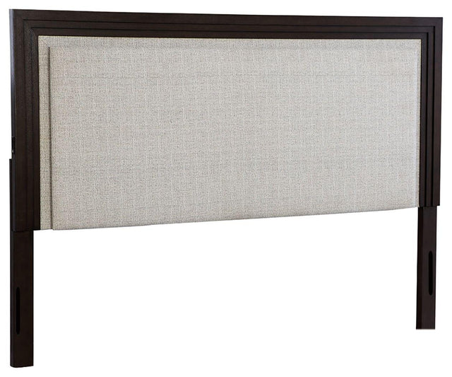 Ashley Neymorton Queen UPH Panel Headboard - Light Gray/Brown