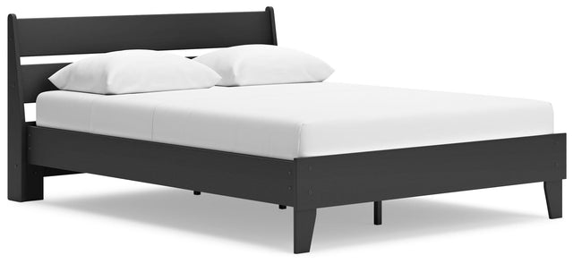 Ashley Socalle - Black - Queen Panel Platform Bed