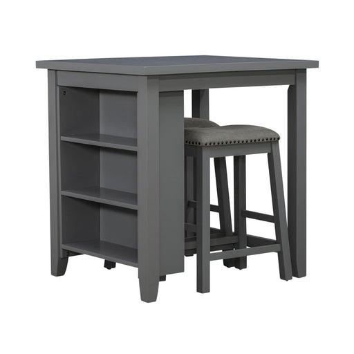 Liberty Furniture Brook Creek - 3 Piece Counter Set - Gray