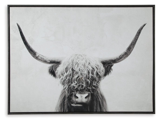 Ashley Pancho Wall Art - Black/White