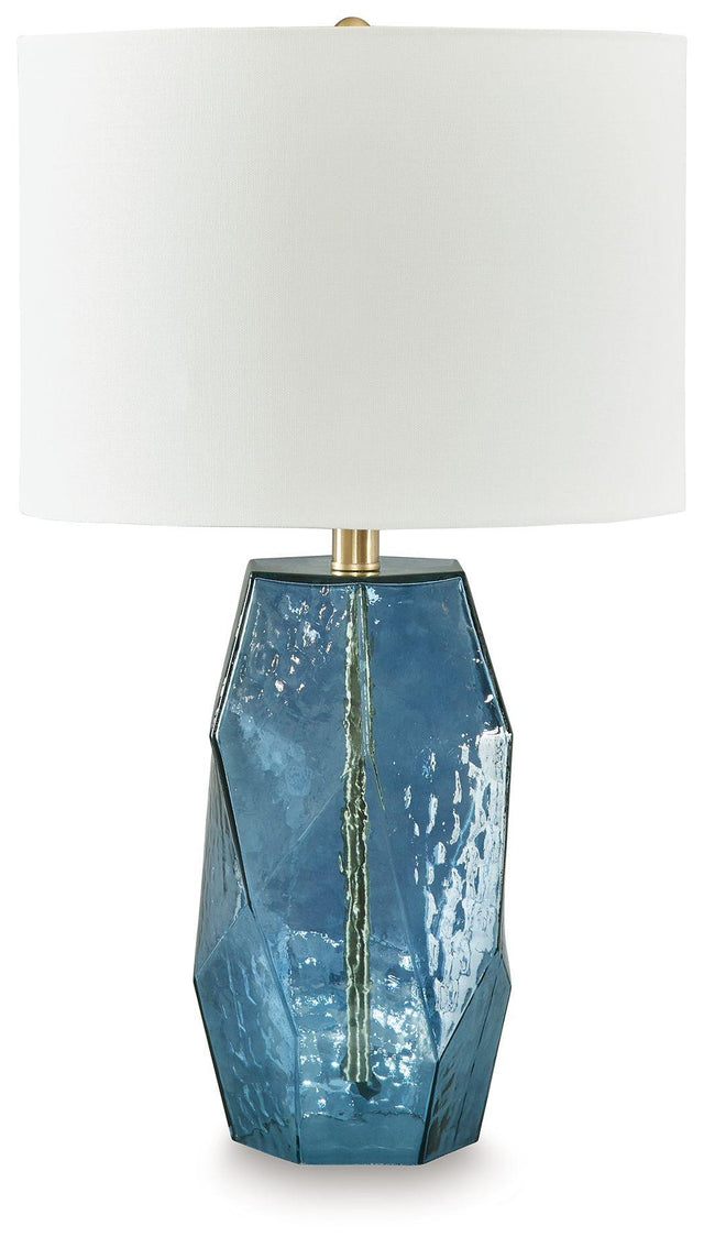 Ashley Tallow Glass Table Lamp (1/CN) - Blue