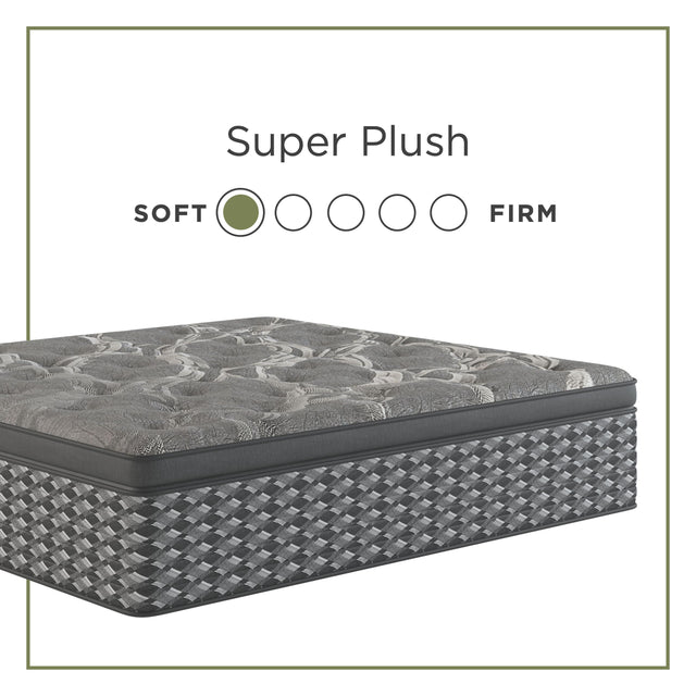 Tempur Sealy Sherwood - Oasis Super Pillow Top Hybrid Latex Mattress - Queen