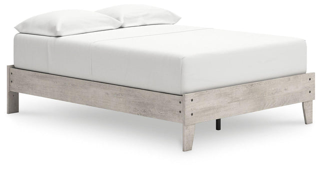 Ashley Shawburn Full Platform Bed - Whitewash