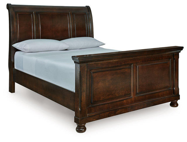 Ashley Porter - Rustic Brown - Queen Sleigh Bed