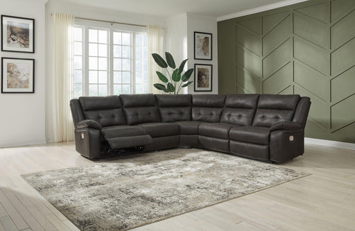 Ashley Mackie Pike - Storm - 5-Piece Power Reclining Sectional