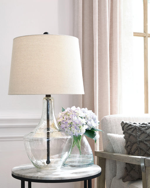 Ashley Gregsby Glass Table Lamp (2/CN) - Clear/Black