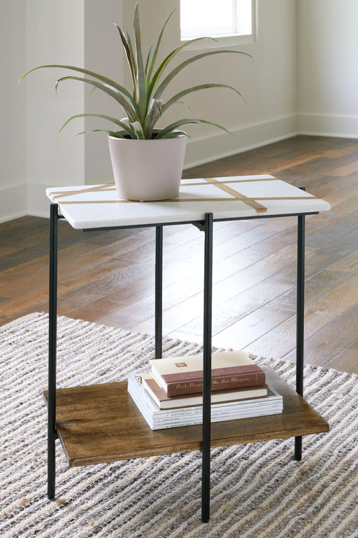 Ashley Braxmore Accent Table - White/Light Brown