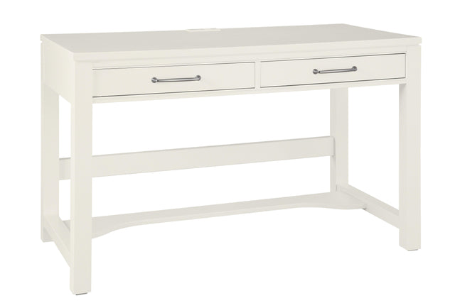 Vaughan-Bassett Tide & Timber - Desk - 2 Drawers With Multi Charging Outlets - Soft White Maple