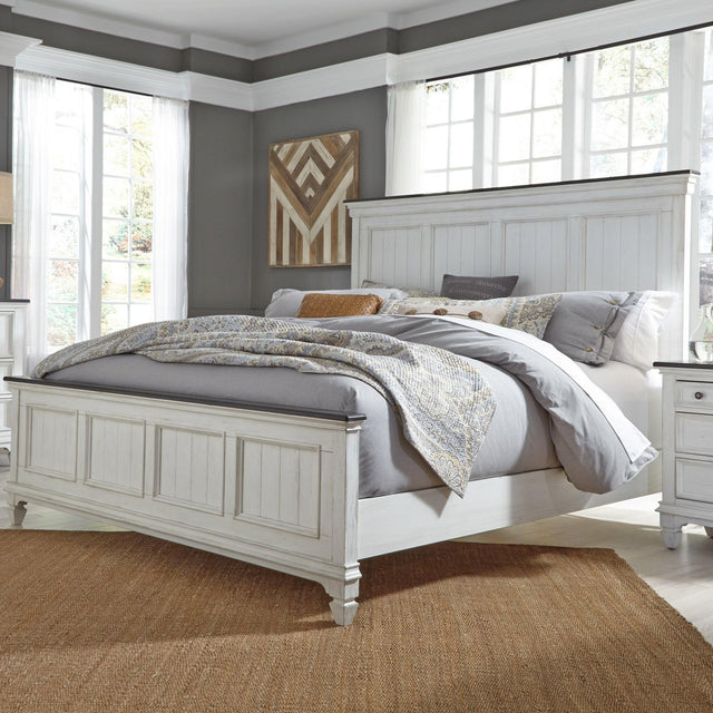 Liberty Furniture Allyson Park - King Panel Bed - White