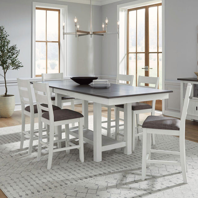 Liberty Furniture Brook Bay - Optional 7 Piece Gathering Trestle Table - White