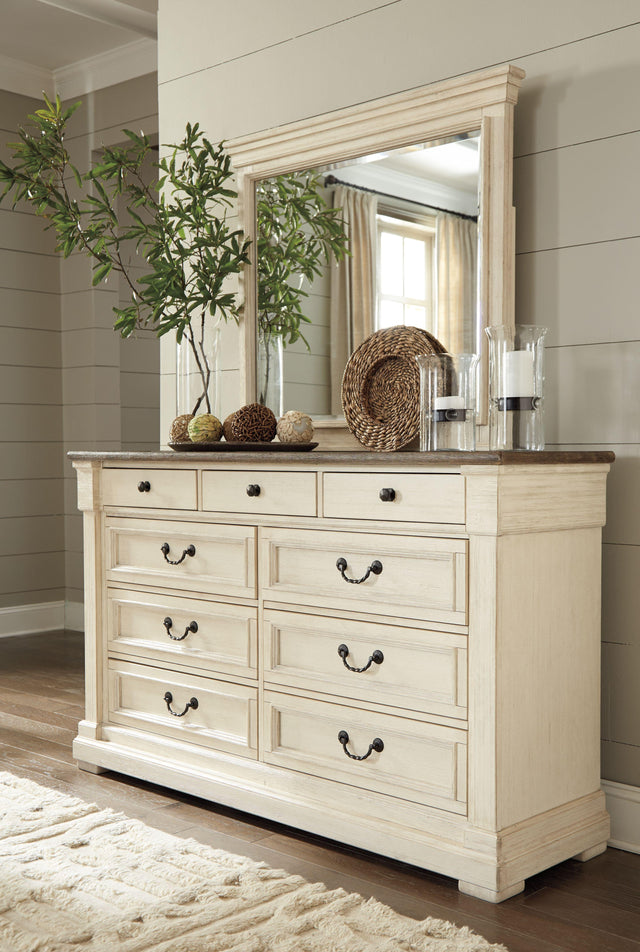 Ashley Bolanburg - Antique White - Dresser, Mirror