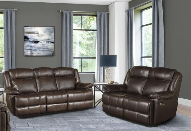 Parker House Eclipse - Power Reclining Sofa Loveseat And Recliner - Florence Brown