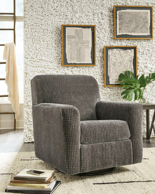 Ashley Herstow Swivel Glider Accent Chair - Charcoal