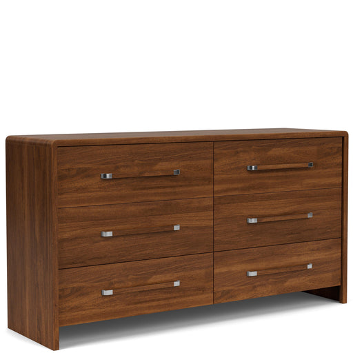 Riverside Furniture Elsie - Six Drawer Dresser - Dark Brown