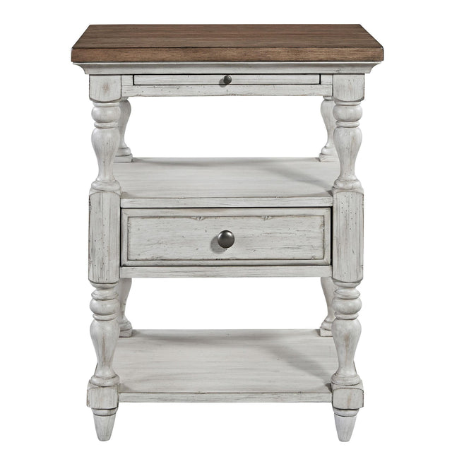 Liberty Furniture Farmhouse Reimagined - 1 Drawer Nightstand - White