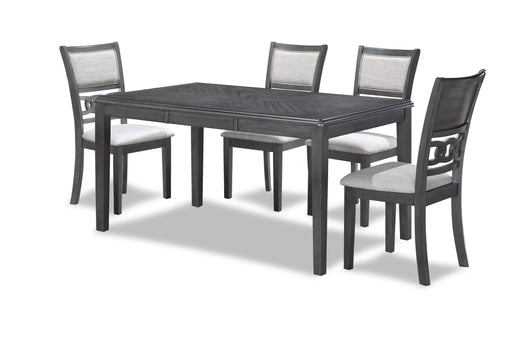 New Classic Furniture Gia - 5 Piece Dining Set (Table & 4 Chairs) - Gray