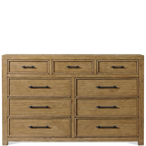 Riverside Furniture Bozeman - Nine Drawer Dresser - Light Brown