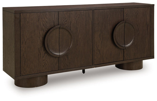 Ashley Veeda Accent Cabinet - Dark Brown