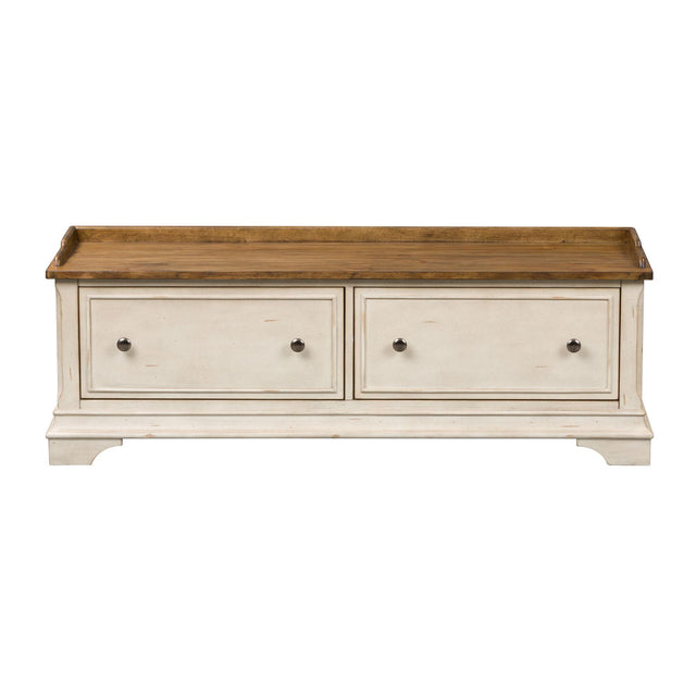 Liberty Furniture Morgan Creek - Storage Hall Bench - White
