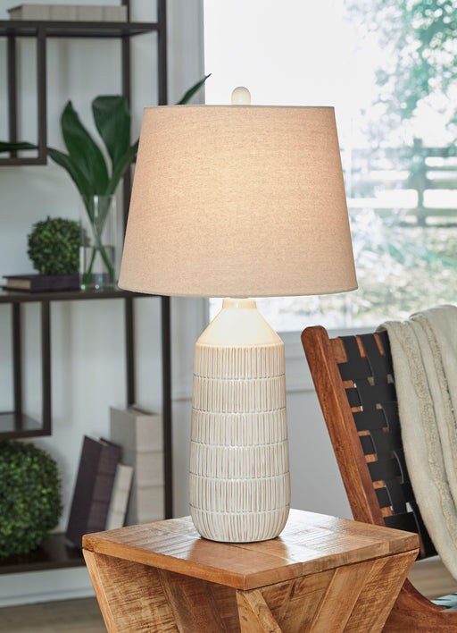 Ashley Willport Ceramic Table Lamp (2/CN) - Off White