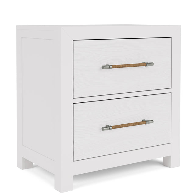 Riverside Furniture Rosalie - 2 Drawer Nightstand - White - White