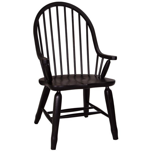 Liberty Furniture Treasures - Bow Back Arm Chair - Black