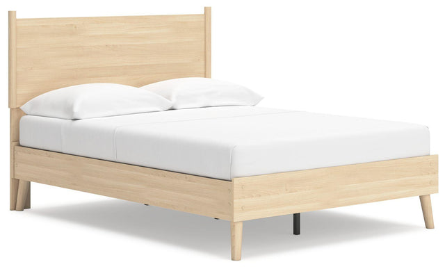 Ashley Cabinella - Tan - Full Platform Panel Bed