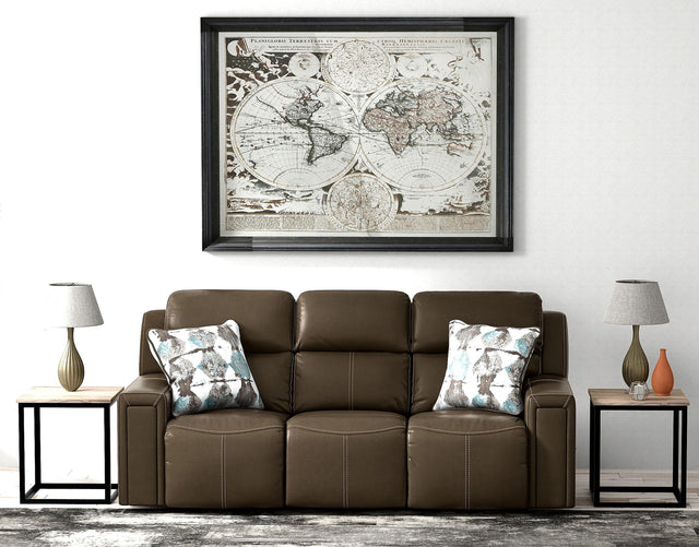 Catnapper Arezzo - Power Headrest Power Reclining Sofa With Zero Gravity/Extended Ottoman - Chocolate