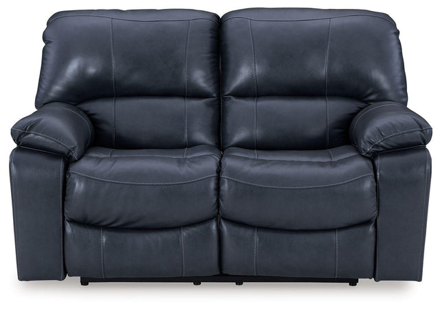 Ashley Leesworth Reclining Power Loveseat - Ocean