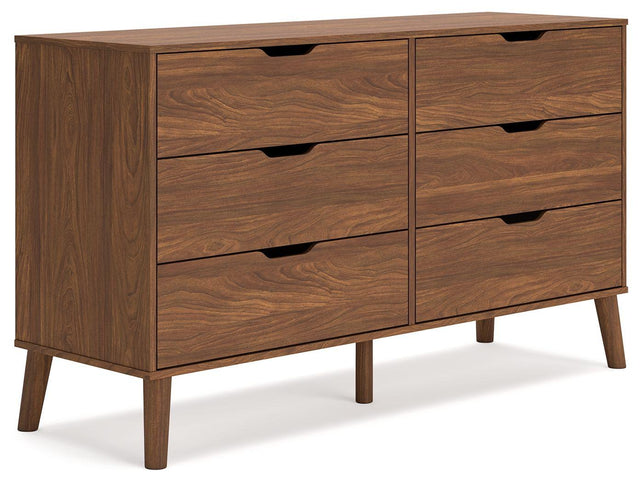 Ashley Fordmont Six Drawer Dresser - Auburn