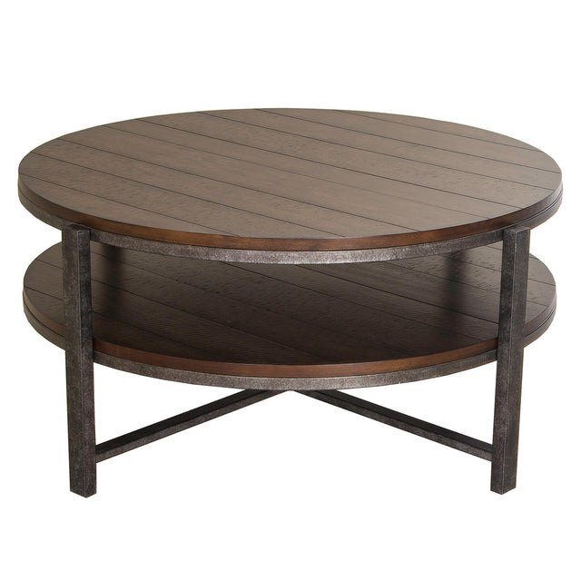 Liberty Furniture Breckinridge - Round Cocktail Table - Dark Brown