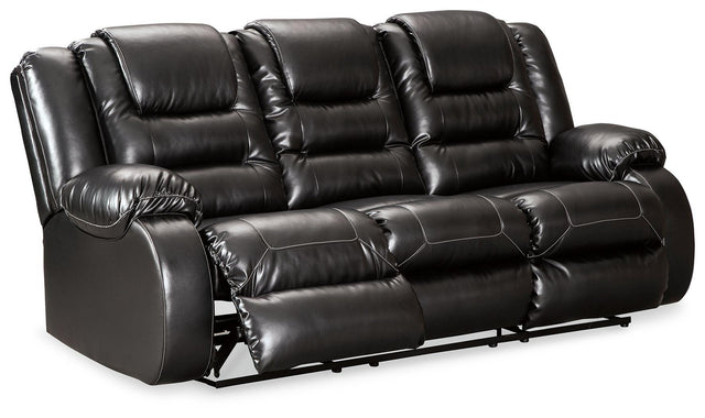 Ashley Vacherie Reclining Sofa - Black