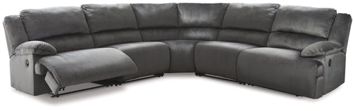 Ashley Clonmel - Charcoal - 5-Piece Power Reclining Sectional