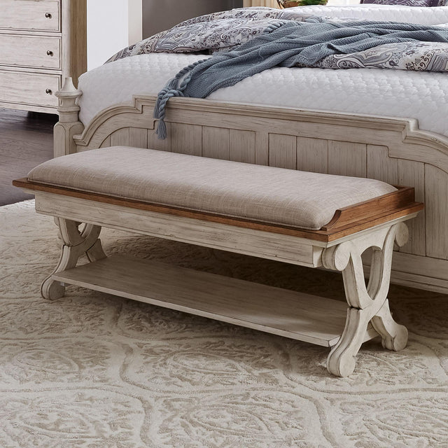 Liberty Furniture Farmhouse Reimagined - Bed Bench - White