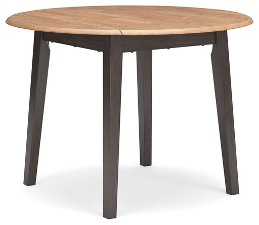Ashley Gesthaven Round DRM Drop Leaf Table - Natural/Brown