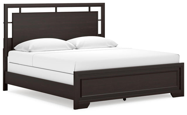 Ashley Covetown - Dark Brown - King Panel Bed