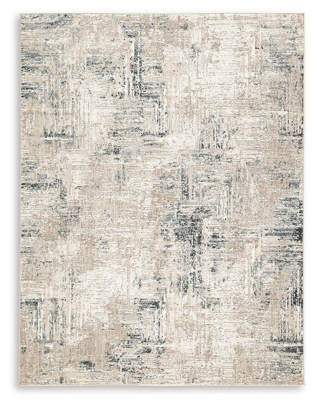 Ashley Gentor Medium Rug - Blue/Ivory