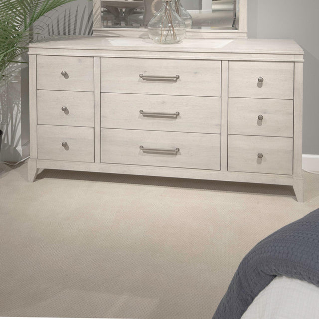 Liberty Furniture New Haven - 9 Drawer Dresser - White