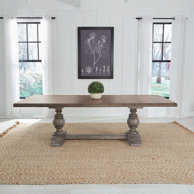 Liberty Furniture River Place - Trestle Table - Gray