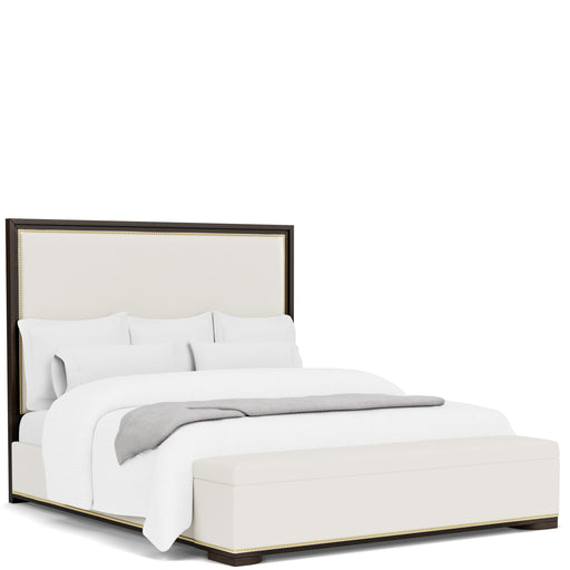 Riverside Furniture Lydia - Queen Upholstered Storage Bed - White