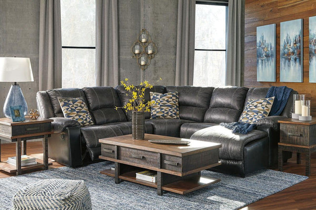 Ashley Nantahala - Slate - Right Arm Facing Corner Chaise 4 Pc Sectional