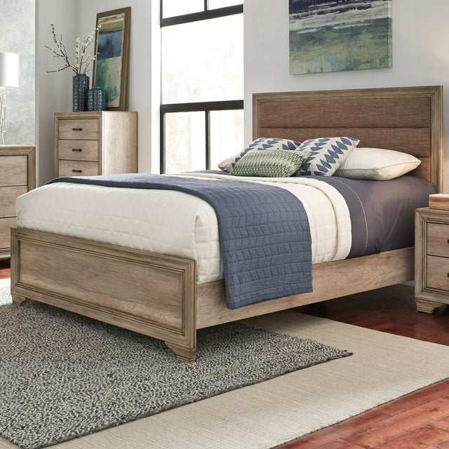 Liberty Furniture Sun Valley - Queen Upholstered Bed - Light Brown